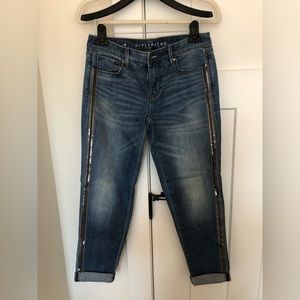 The Girlfriend jean with sequin detail